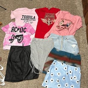 Small and Medium Concert Bundle Tops and Skirts